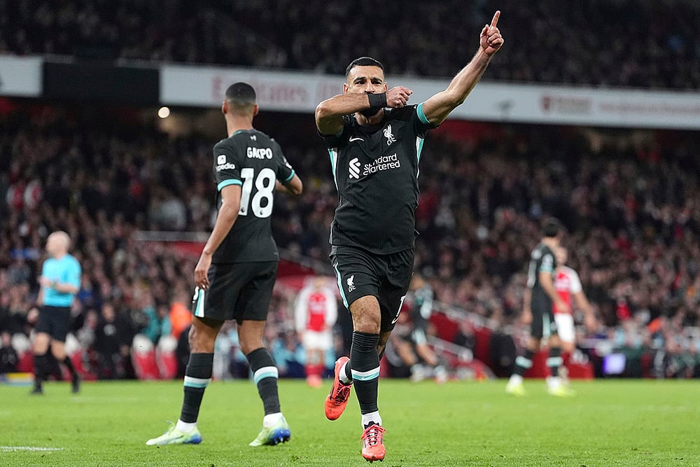 English Premier League soccer Arsenal vs Liverpool photo gallery_Mohamed Salah