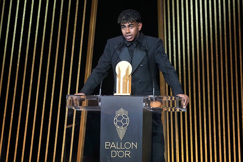 68th Ballon dOr (Golden Ball) award ceremony in Paris_Lamine Yamal