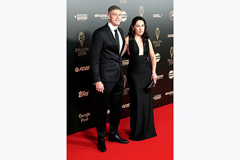 2024 Ballon d' Or Awards: Ukrainian player Artem Dovbyk and his wife Yuliia Dovbyk