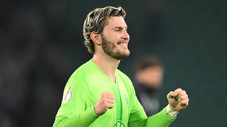 Jonas Wind scored an extra-time winner for Wolfsburg against Borussia Dortmund in the DFB-Pokal. - null