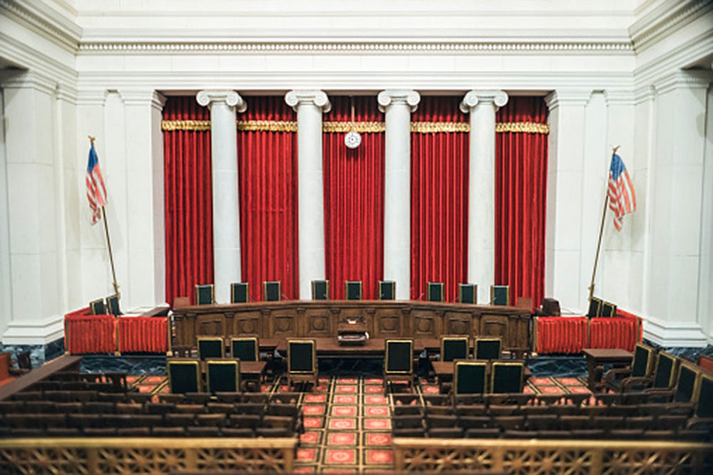 Interior of US Supreme Court in Washington DC. - Photo: Getty Images