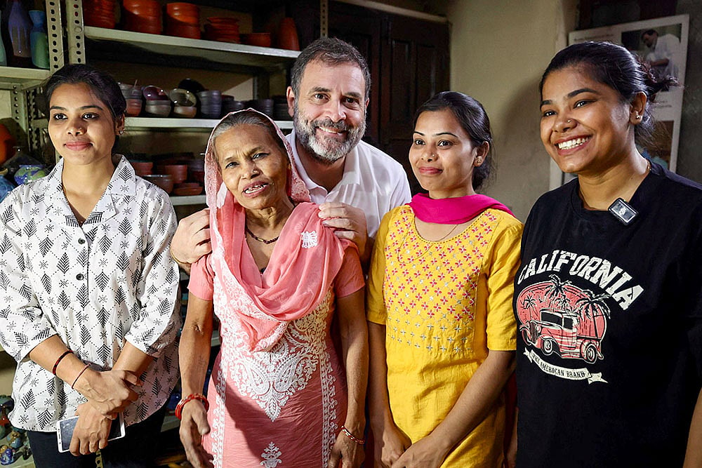 | Photo: PTI : Rahul Gandhi during Diwali festivities