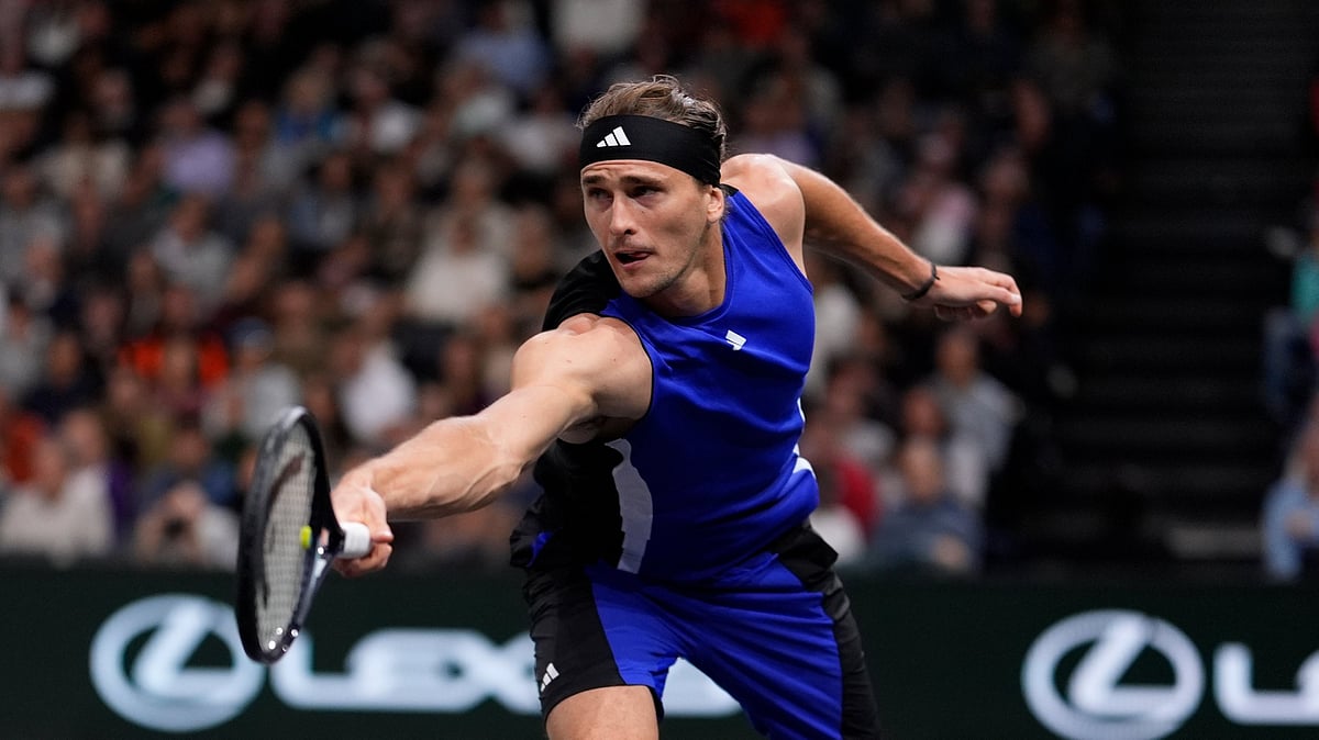Alexander Zverev at Paris Masters 2024. - X | @RolexPMasters