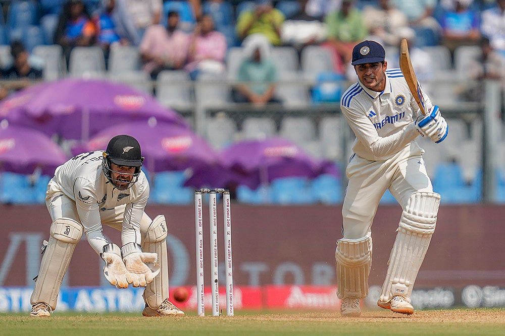 India Vs New Zealand 3rd Test cricket at Wankhede Stadium in Mumbai photo gallery_Shubman Gill 