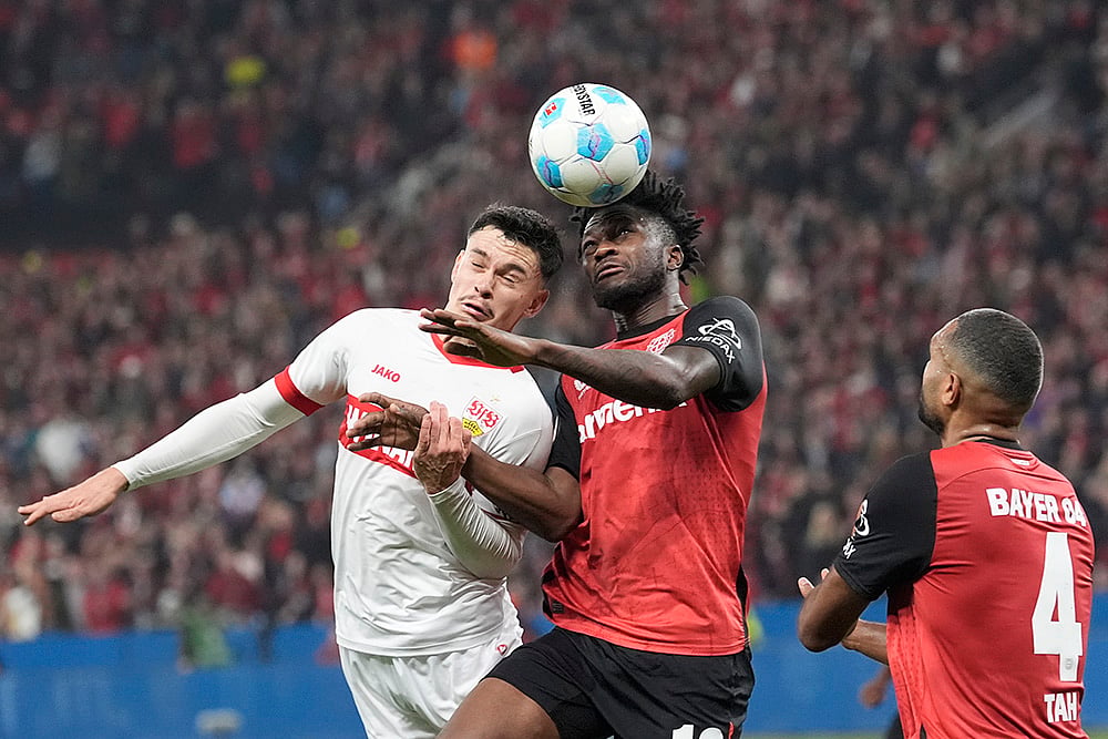 Germany Soccer Bundesliga Bayer Leverkusen and VfB Stuttgart football photos_