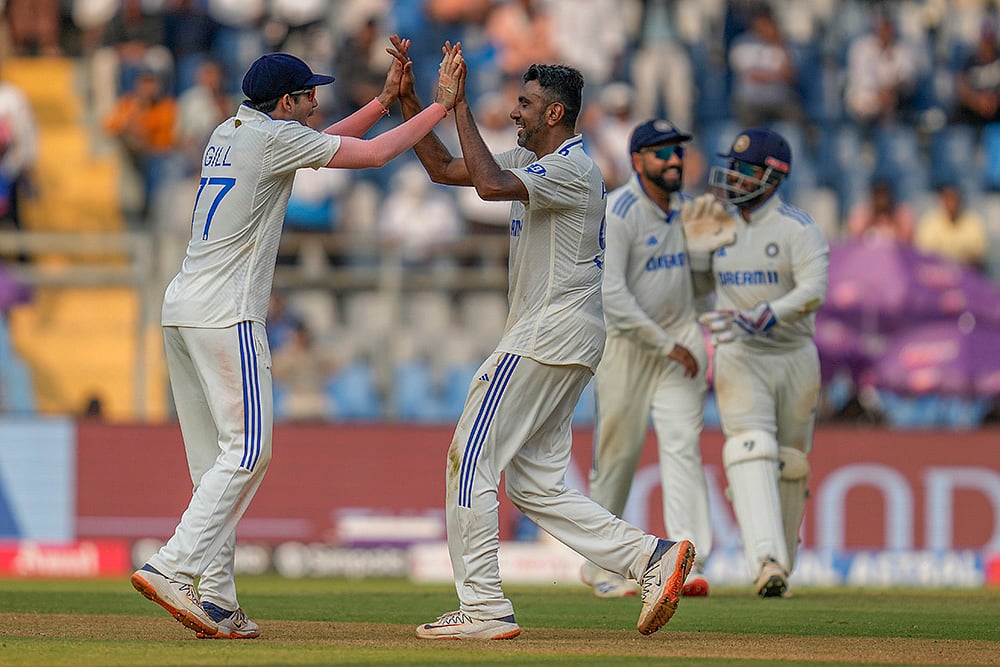 India Vs New Zealand 3rd Test cricket at Wankhede Stadium in Mumbai photo_Ravichandran Ashwin