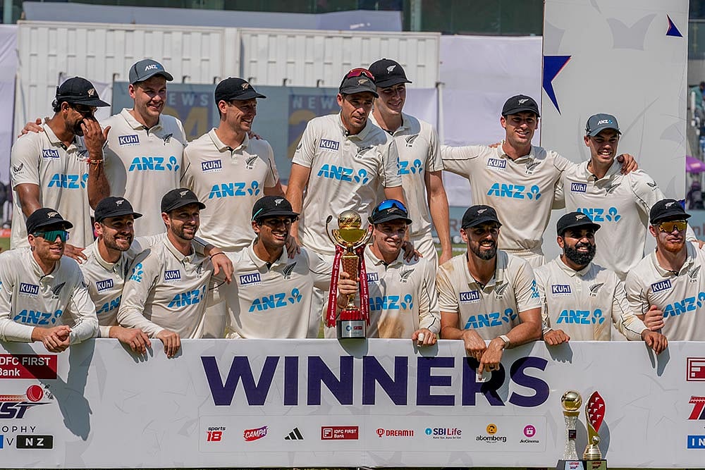 | Photo: AP/Rajanish Kakade : India Vs New Zealand 3rd Test, Day 3