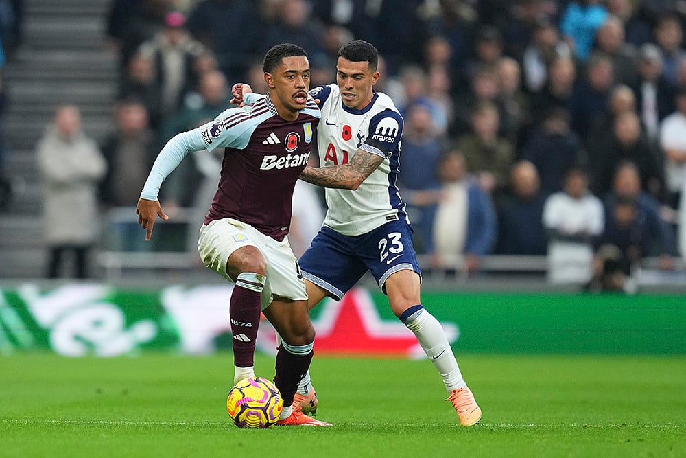 English Premier League soccer Tottenham Hotspur and Aston Villa photo gallery_Jacob Ramsey