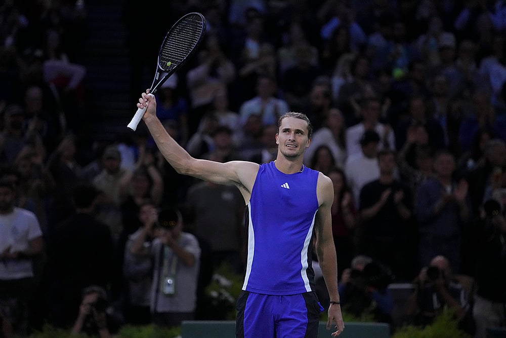 Paris Masters tennis tournament final Alexander Zverev vs Ugo Humbert photo gallery_ Zverev
