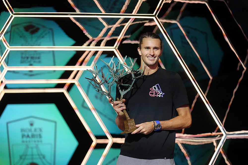 Paris Masters tennis tournament final Alexander Zverev vs Ugo Humbert photo_ Alexander Zverev