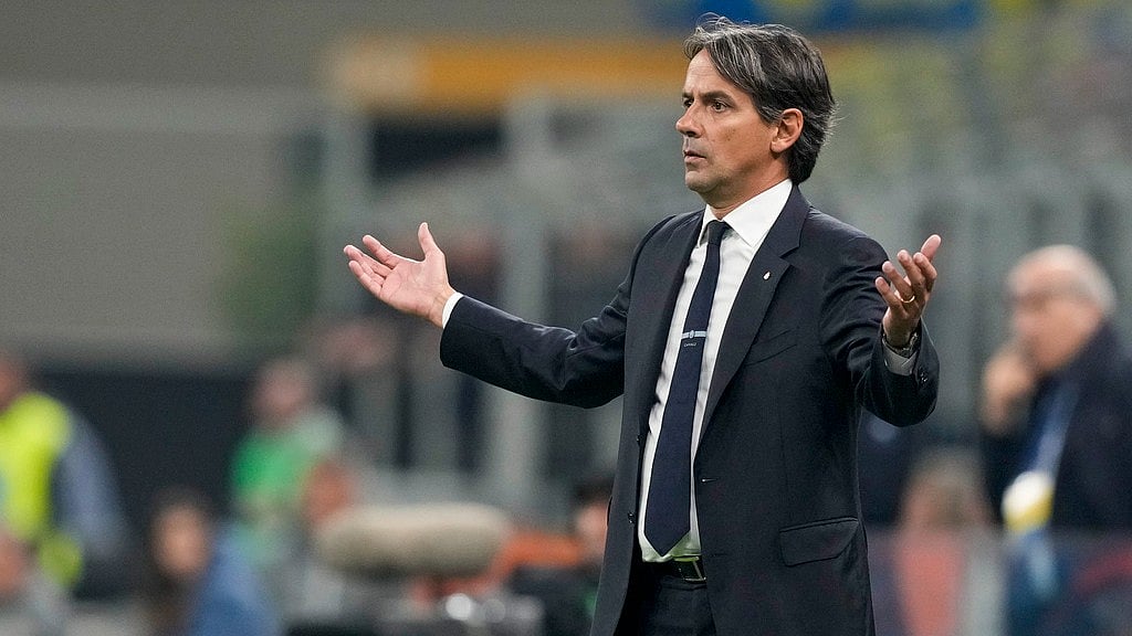 Inter Milan manager Simone Inzaghi. - AP/Antonio Calanni
