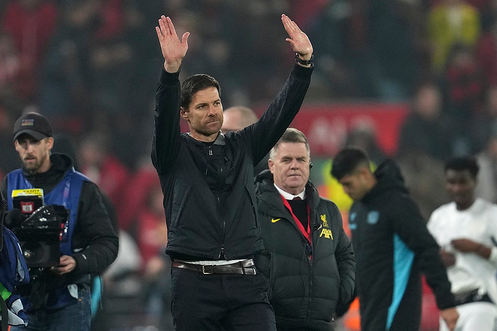 2024-25 Champions League soccer Liverpool vs Bayer Leverkusen photo_Xabi Alonso 