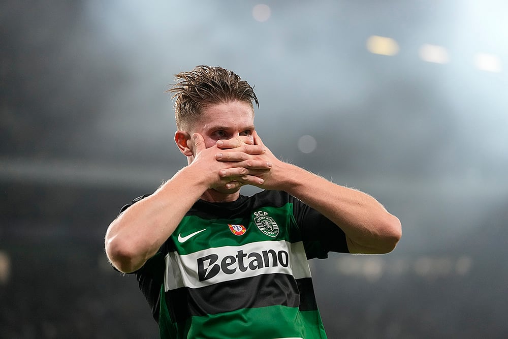 2024-25 Champions League soccer Sporting CP Vs Manchester City photo_Viktor Gyoekeres