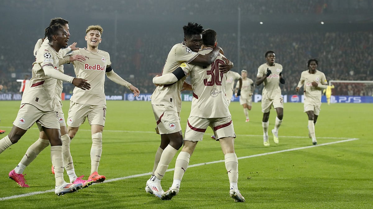 Salzburg ran out 3-1 victors in Rotterdam.