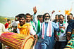 - : Jharkhand Chief Minister Hemant Soren at a JMM rally 