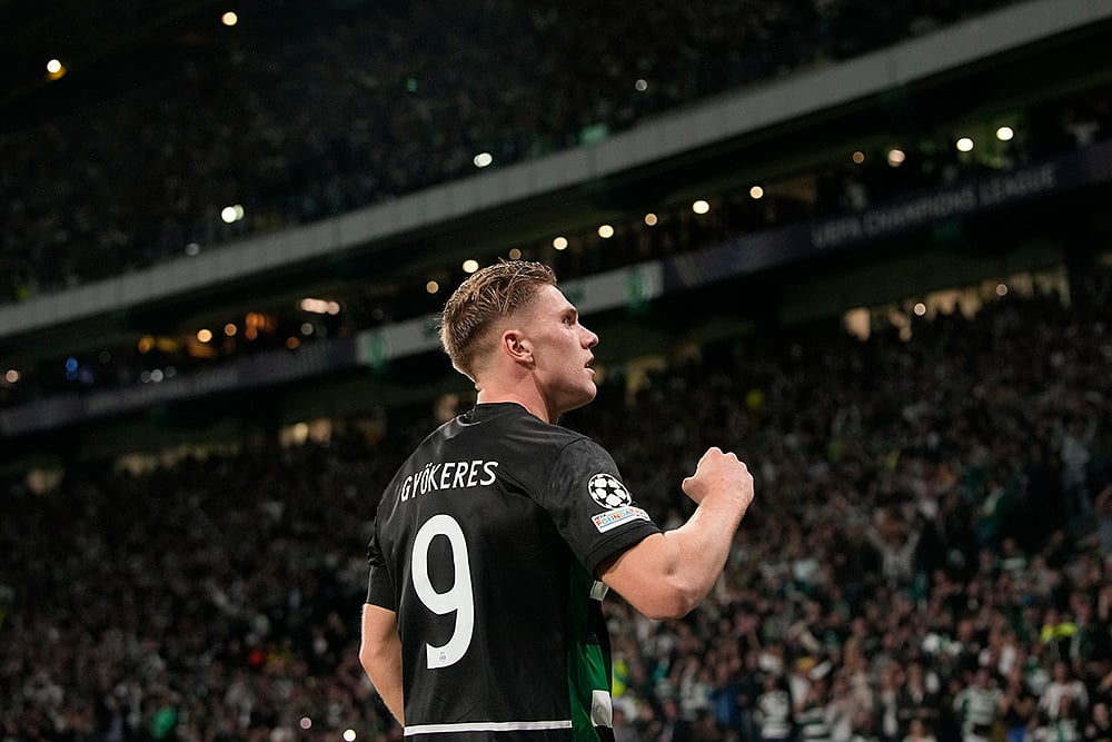 2024-25 Champions League soccer Sporting CP Vs Manchester City photo_Gyoekeres 