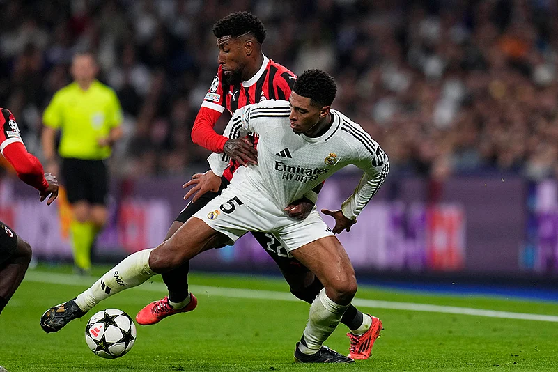 2024-25 Champions League soccer Real Madrid vs AC Milan photo_Jude Bellingham