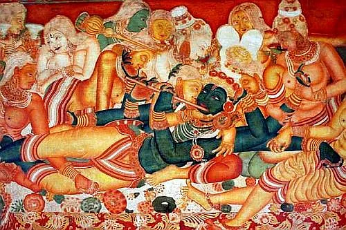 Krishna mural
