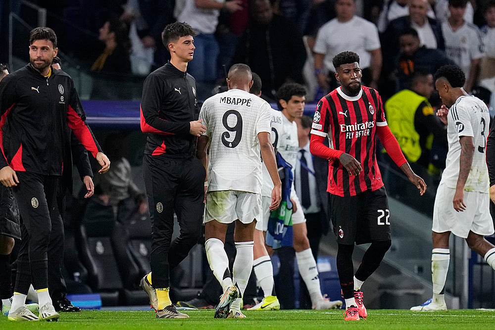 2024-25 Champions League soccer Real Madrid vs AC Milan photo_Kylian Mbappe