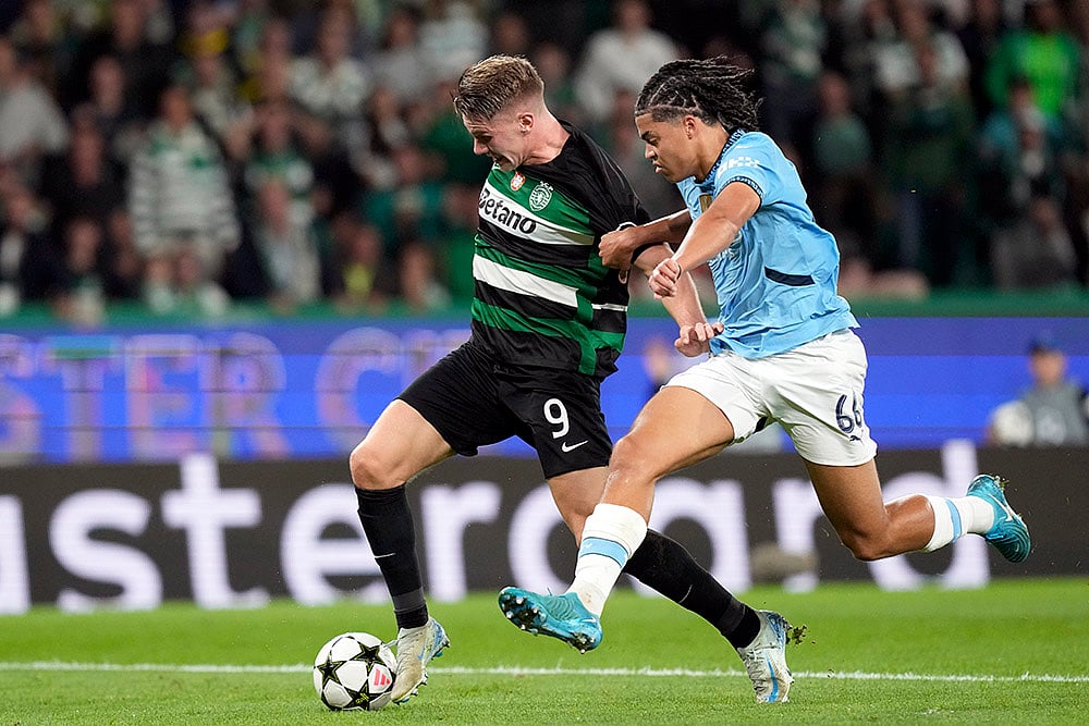 2024-25 Champions League soccer Sporting CP Vs Manchester City photo_Viktor Gyoekeres