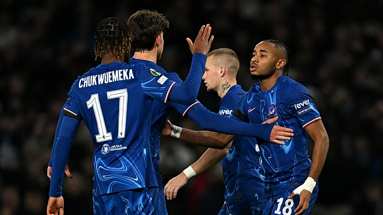 Chelsea swept aside Noah 8-0 in the Europa Conference League. - null