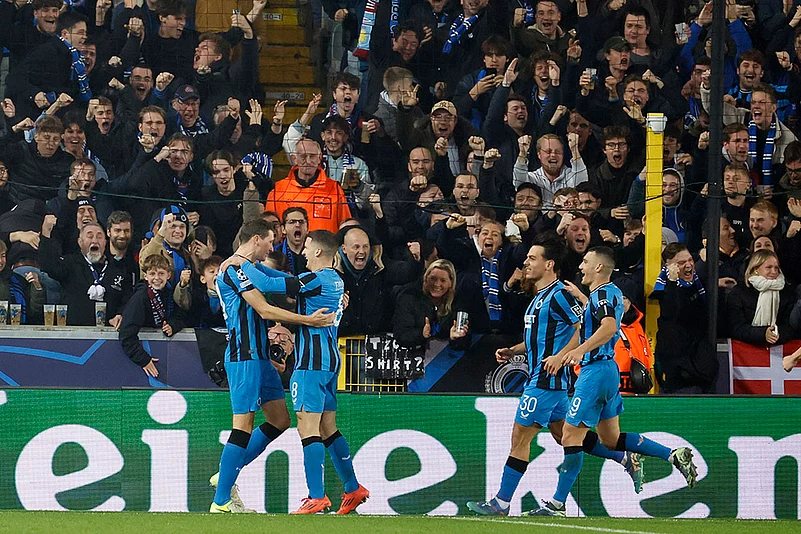 UEFA Champions League soccer Club Brugge vs Aston Villa football match_Hans Vanaken