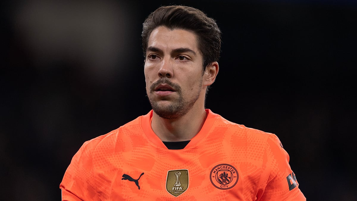 Manchester City goalkeeper Stefan Ortega. 