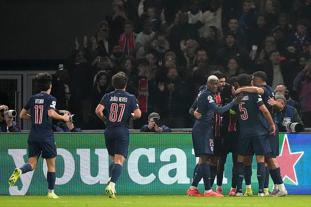 UEFA Champions League soccer Paris Saint Germain vs Atletico Madrid soccer match photos