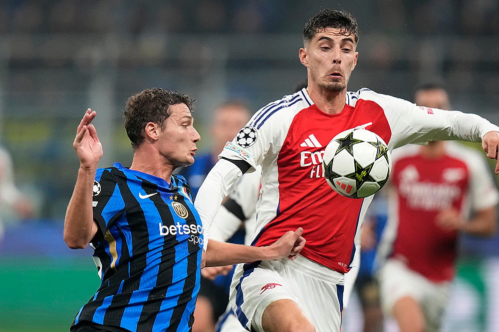 UEFA Champions League soccer Inter Milan and Arsenal football match_Kai Havertz