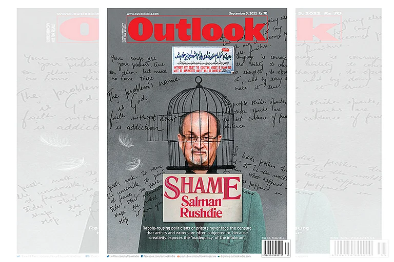 Shame Salman Rushdie magazine cover - null