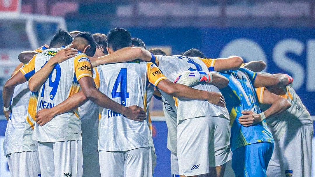 Chennaiyin FC players during an Indian Super League (ISL) 2024-25 match. - Photo: X | Chennaiyin FC