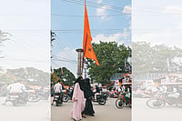 | Photo: Suresh K. Pandey : Election Fever: A view of Jhanda Chowk at Hazaribagh in Jharkhand 