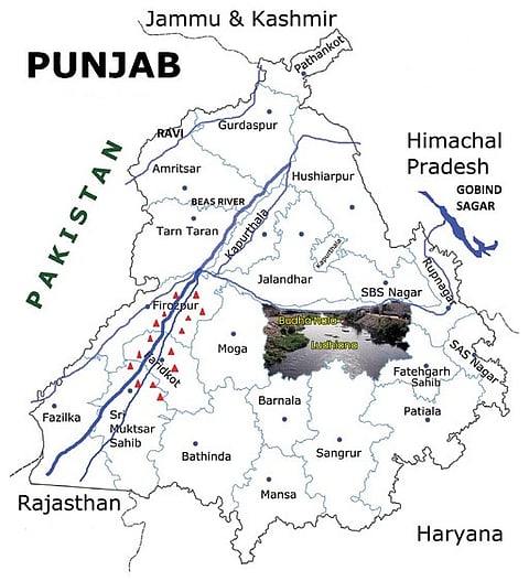 Map Showing Budha Darya 