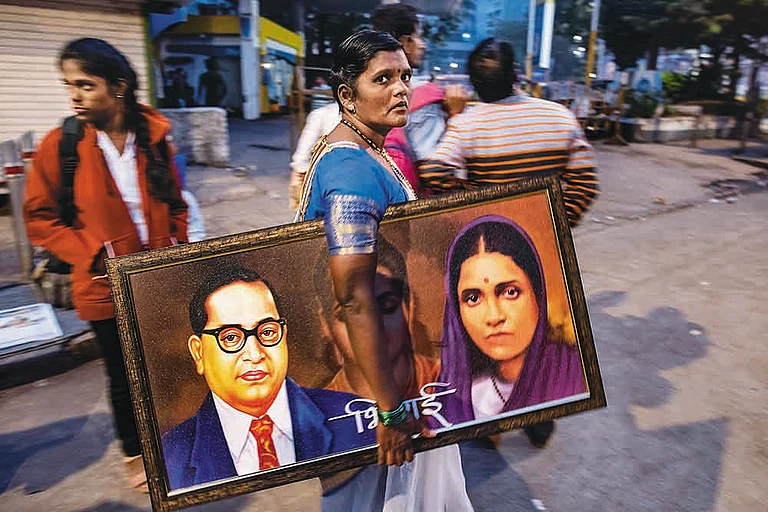 In Memory: Followers of Babasaheb Ambedkar gather at Chaityabhoomi in Mumbai to pay homage on his death anniversary - Photo: Getty Images