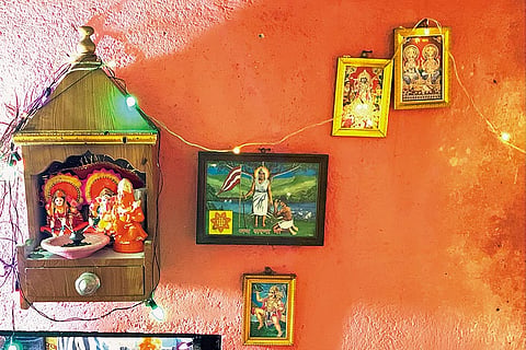 A Recent Addition: Picture of Sarna Ma at Sarna Sthal surrounded by Hindu gods