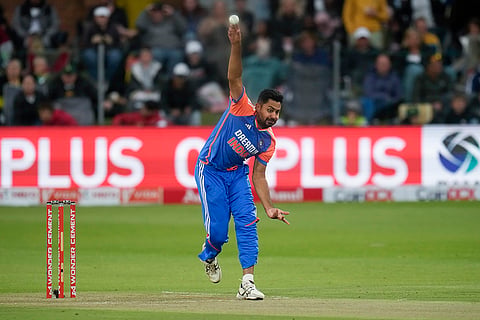 IND vs SA 2nd T20: India's Avesh Khan bowls a delivery 