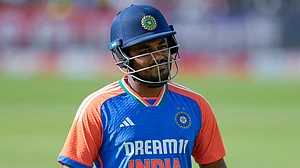 AP : Sanju Samson's dry run has put his place in the T20I team in scrutiny ahead of the 2nd T20I against England in Old Trafford on Saturday, July 4.