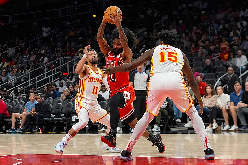 Chicago Bulls vs Atlanta Hawks Basketball match photo gallery_Coby White
