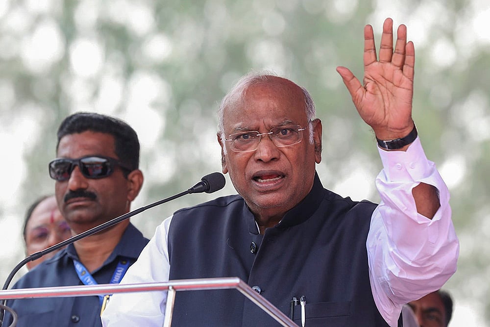 | Photo: PTI/File : People Will Teach BJP A Lesson In Upcoming Polls: Kharge Slams PM