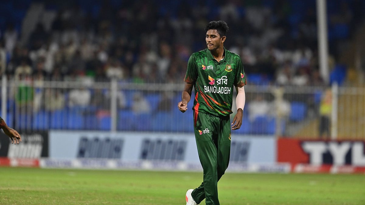 Bangladesh speedster Nahid Rana made his ODI debut against Afghanistan in the 3rd ODI in Sharjah. - Photo: X | BD Cric Time