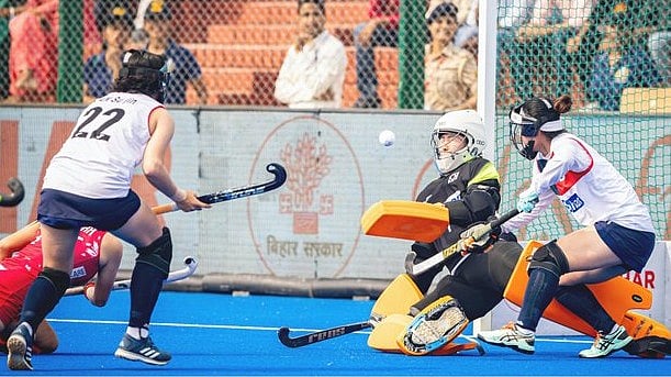 Japan and South Korea in action at the Women's Asian Champions Trophy 2024. - X/asia_hockey