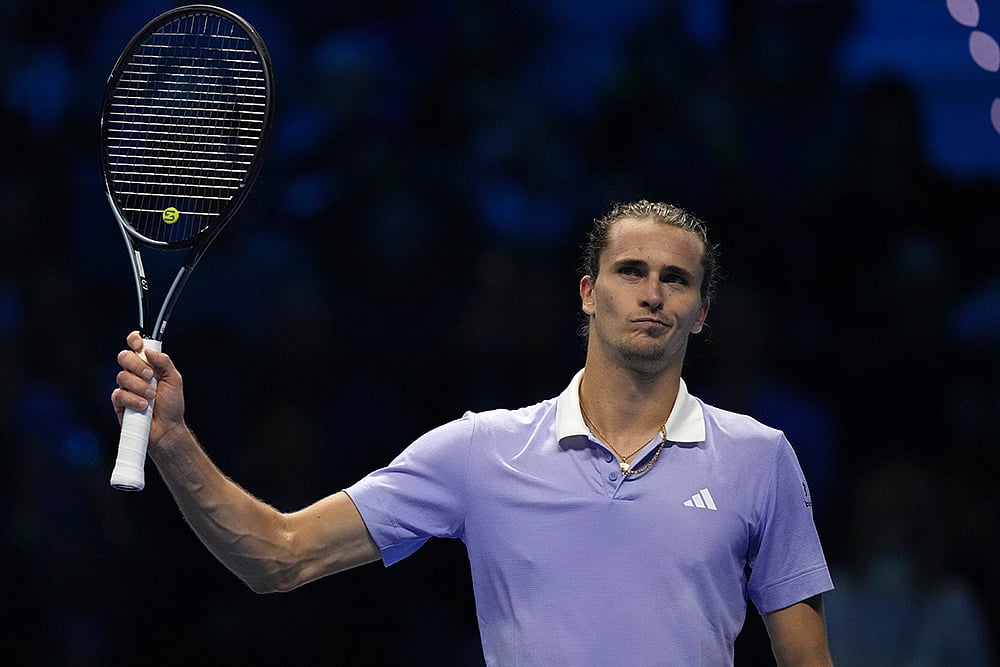Italy Tennis ATP Finals Alexander Zverev vs Andrey Rublev photos_Alexander Zverev