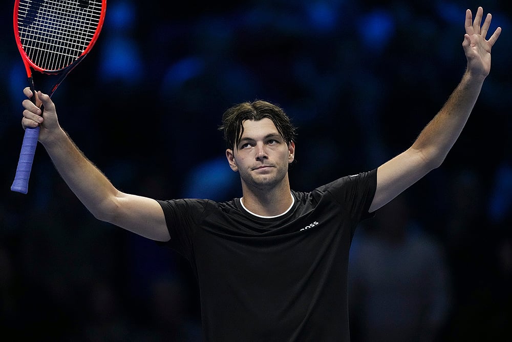 Italy Tennis ATP Finals Taylor Fritz vs Daniil Medvedev photos_Taylor Fritz