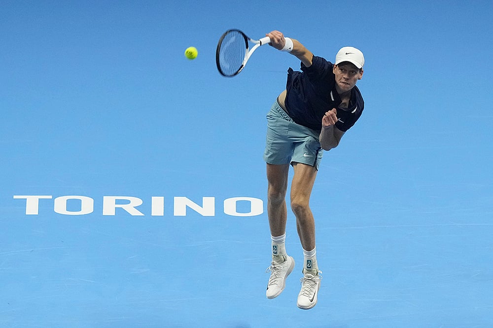 Italy Tennis ATP Finals Jannik Sinner vs Alex de Minaur photos_ Jannik Sinner