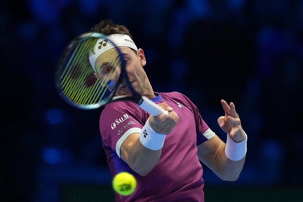 Italy Tennis ATP Finals Carlos Alcaraz vs Casper Ruud photos_Casper Ruud 