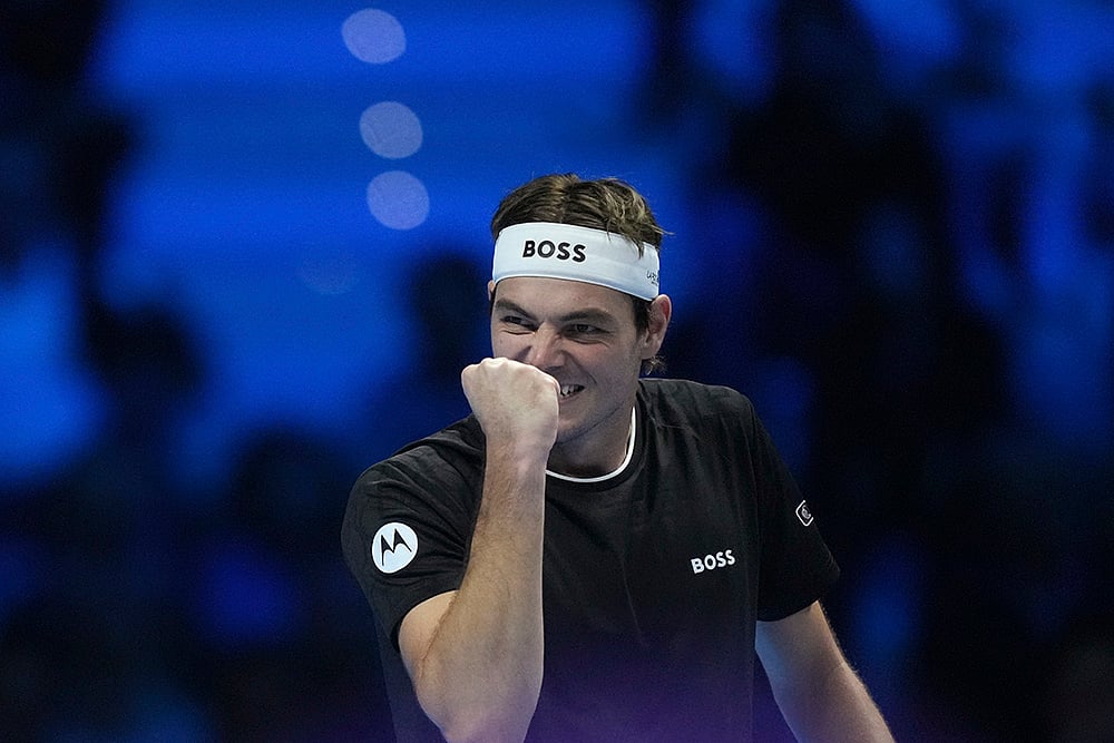 Italy Tennis ATP Finals Taylor Fritz vs Daniil Medvedev photos_Taylor Fritz