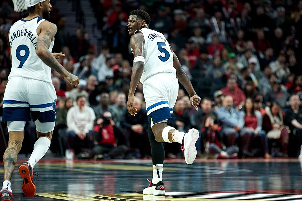 NBA Minnesota Timberwolves vs Portland Trail Blazers Basketball match_Anthony Edwards