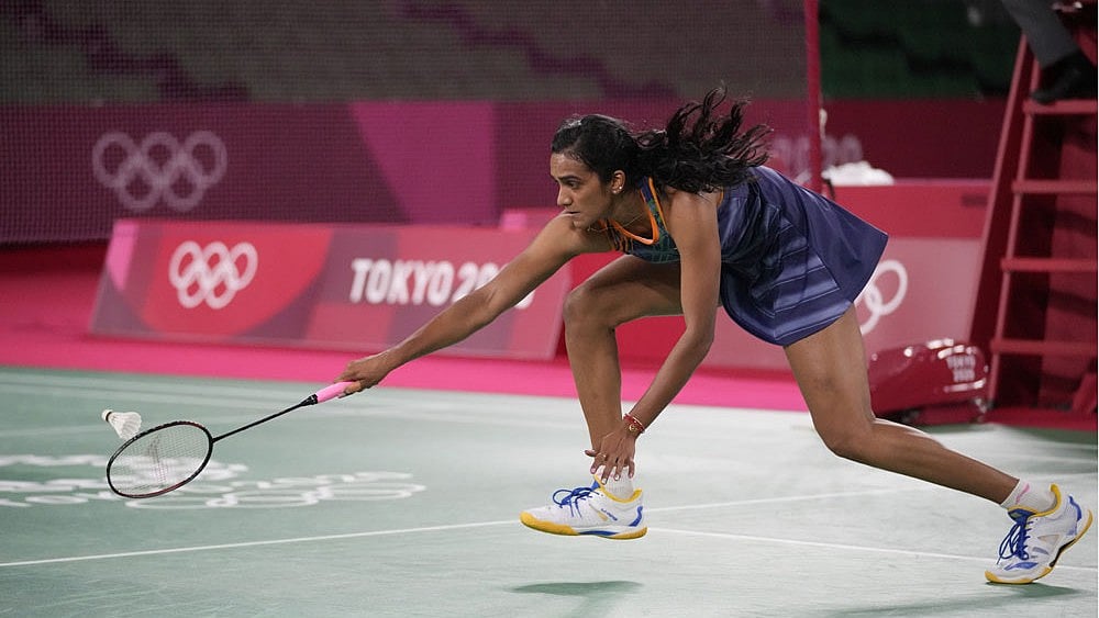PV Sindhu in action. - File Photo