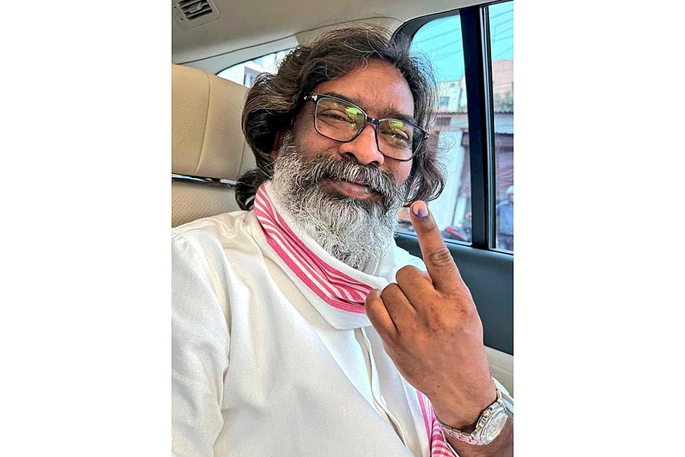 Photo: PTI : CM Hemant Soren's arrest in a Land scam kept him jailed for five months