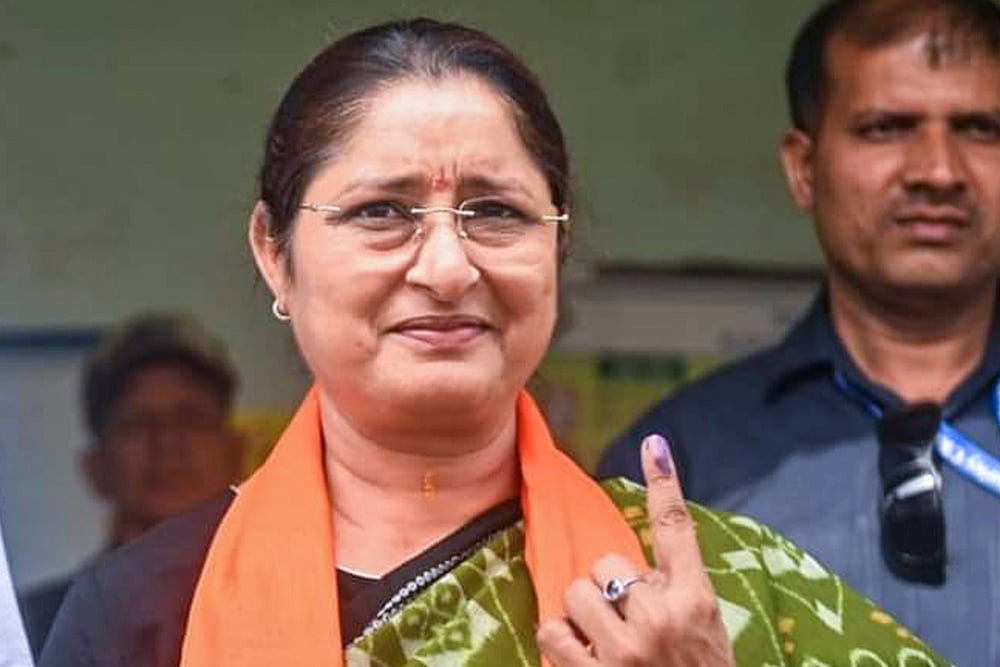Jkhand polls phase 1: Annapurna Devi casts vote